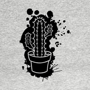 Euphorbia Pseudo Cactus - Splatter Cut Out T-Shirt